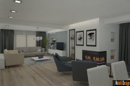 Proiect design interior casa moderna.