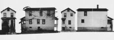 Splitting 10 & 11,1975, Four gelatin silver prints, cut and collaged.