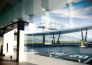 The new United Oil station manages to look futuristic while referencing optimistic postwar times of half a century ago.