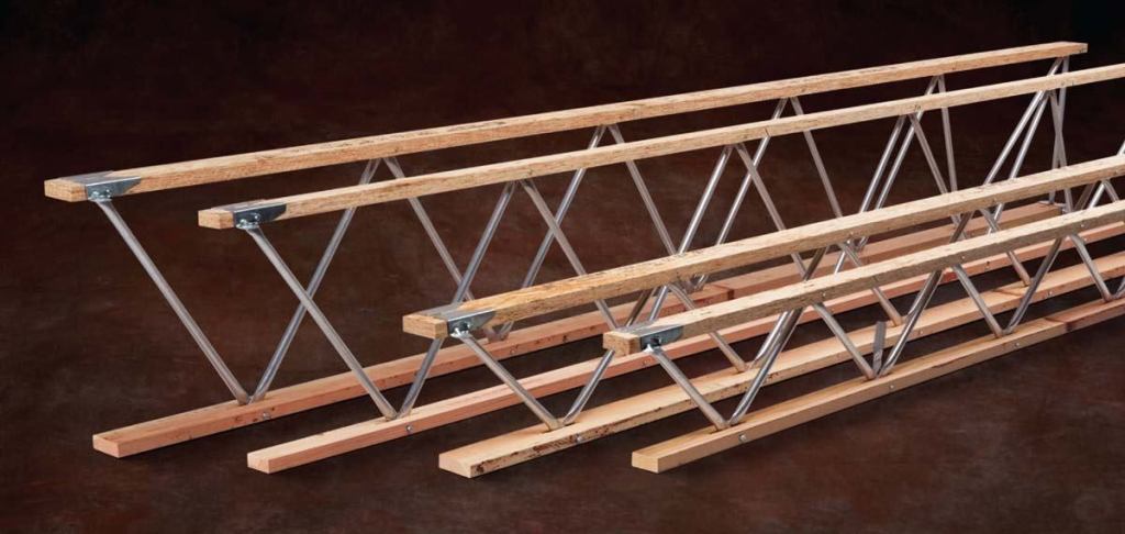 Trus Joist open-web trusses



iLevelwww.ilevel.com

High strength-to-weight performance allows builders to span long distances with fewer supporting structures, providing clear floor space - Available in numerous configurations, such as parallel chord, tapered, pitched, scissor, barrel, and parabolic - Custom manufactured to the specifications of the individual job
