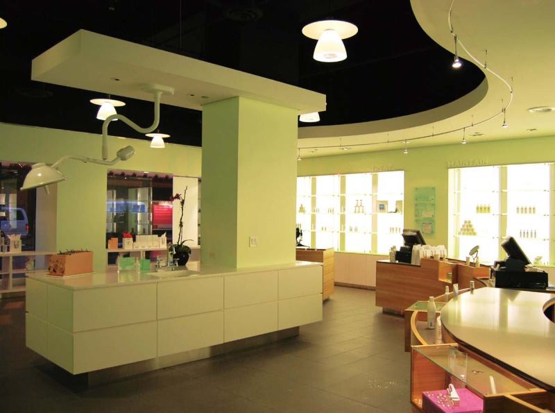 In Dr. Memar: The Store, a Chicago skincare boutique, architect David Hoffman specified two products that aren't quite what they seem.