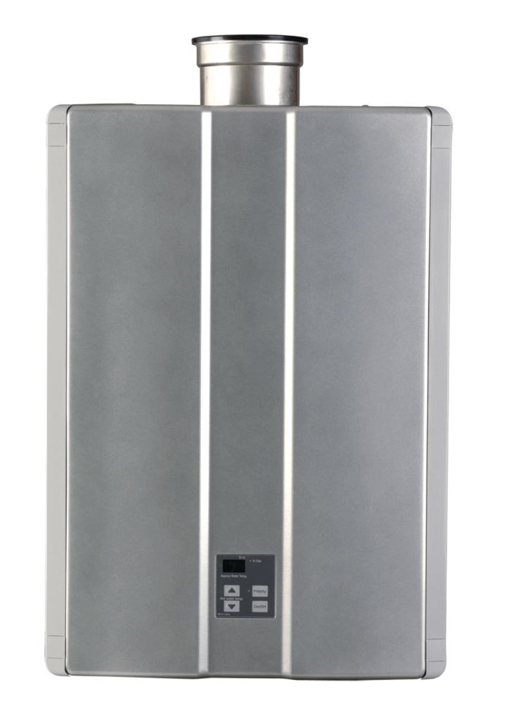 Condensing Tankless Water Heaters



Rinnai

rinnai.us

Available in four models, suitable for mid- to large-sized homes - Two commercial-grade heat exchangers make the residential models also appropriate for commercial applications - 95% thermal efficiency - Incorporates condensing technology for high efficiency and energy savings - Can supply continuous hot water to multiple plumbing demands - Can be installed indoors or out - Constructed of stainless steel - Energy Star qualified