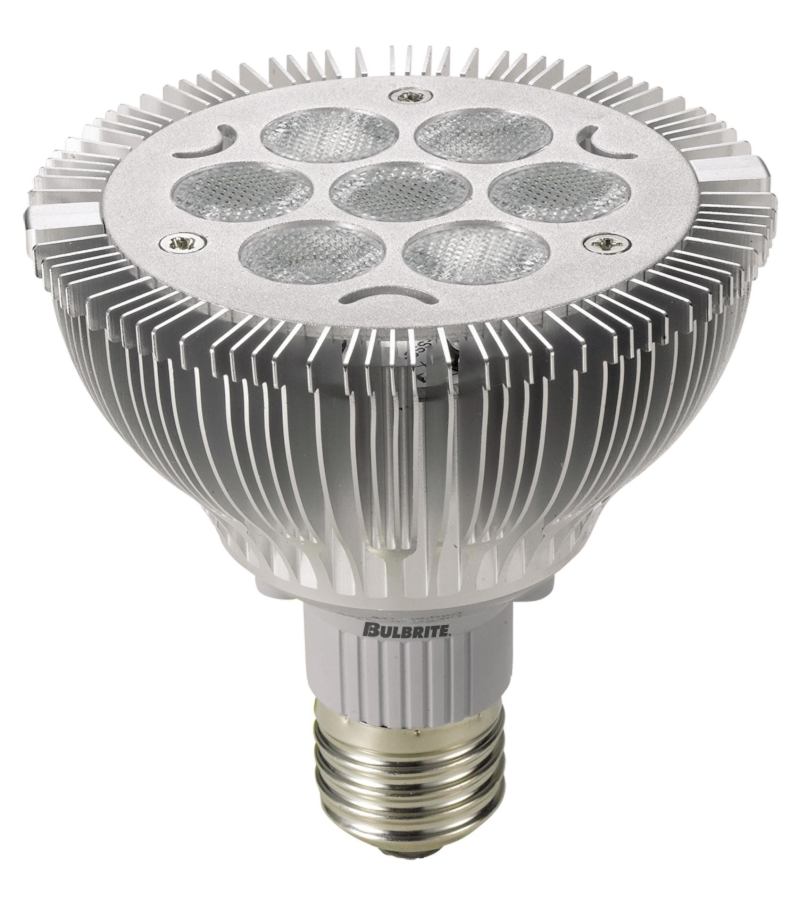LED PAR30 and LED PAR38



Bulbrite

bulbrite.com

Superhigh-power dimmable bulbs - PAR30 produces 500 lumens and is a direct replacement for a 65W BR30 or a 50W PAR30 halogen bulb - LED PAR38 produces 743 lumens and is a direct replacement for a 100W BR40 or a 75W halogen PAR38 bulb - Available in warm white with a color rendering index of 83 - 50,000-hour operating life