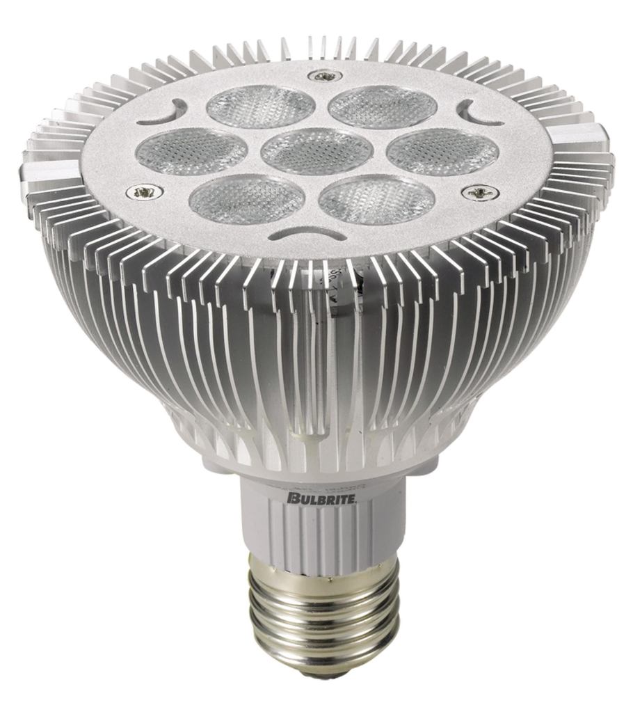 LED PAR30 and LED PAR38



Bulbrite

bulbrite.com

Superhigh-power dimmable bulbs - PAR30 produces 500 lumens and is a direct replacement for a 65W BR30 or a 50W PAR30 halogen bulb - LED PAR38 produces 743 lumens and is a direct replacement for a 100W BR40 or a 75W halogen PAR38 bulb - Available in warm white with a color rendering index of 83 - 50,000-hour operating life