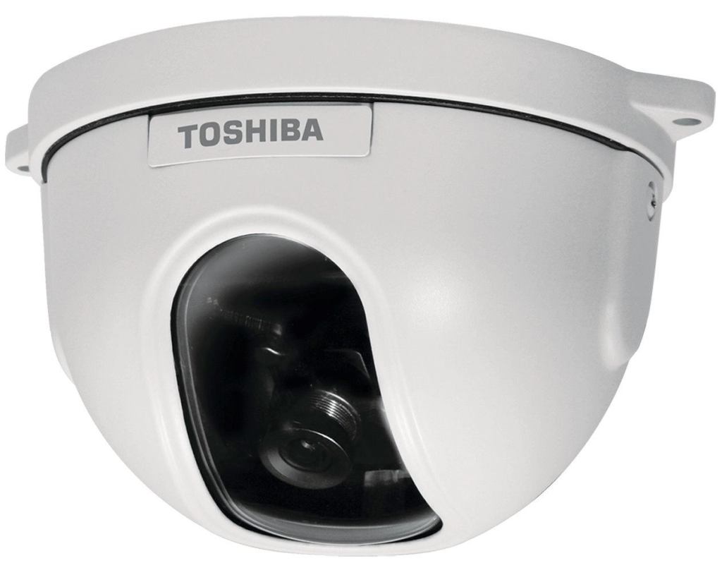 Be on the lookout for the IK-DF03A minidome surveillance camera from Toshiba, which comes in three designs, each with a different fixed lens (3.6 mm, 8 mm, and 12 mm). The wall- or ceiling-mount camera features an all-metal housing, and the pan direction is adjustable up to 350 degrees by rotating its cover ring by hand.

toshibasecurity.com