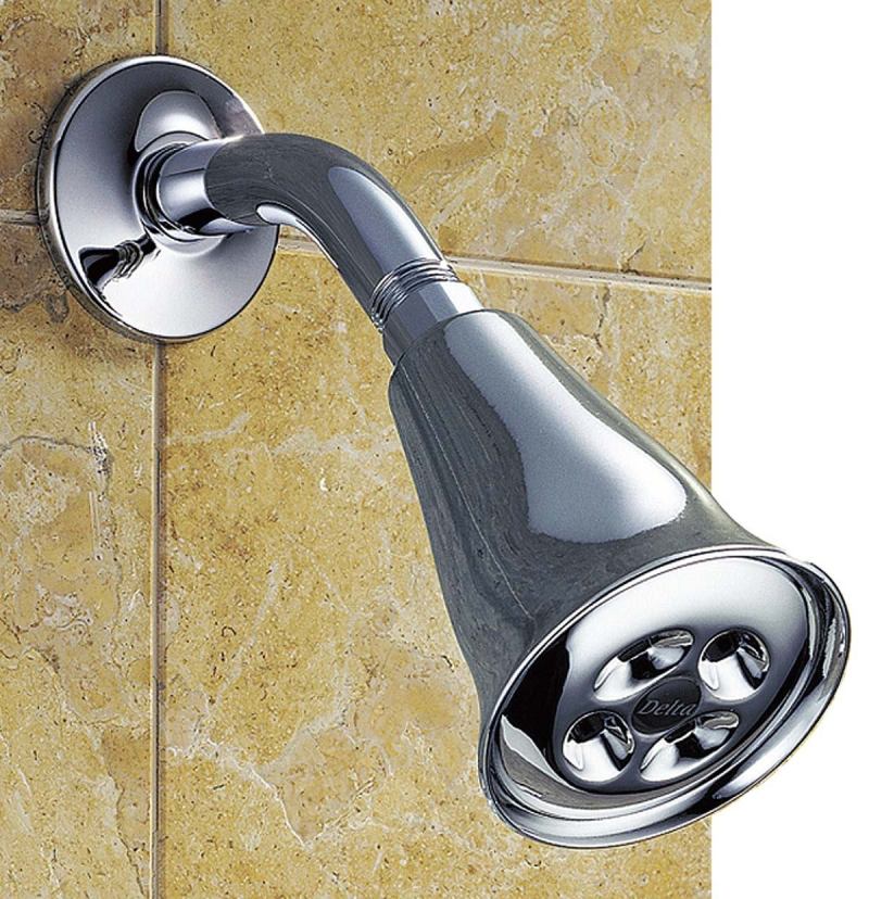 Water-efficient showerhead



Deltawww.deltafaucet.com

H2Okinetic Technology manages water droplet size and velocity, spray coverage, and thermal dynamics - Delivers the feeling of a standard shower at a lower flow of 1.6 gallons per minute at 80 psi - Dense spray pattern and larger water droplets provide more complete water coverage