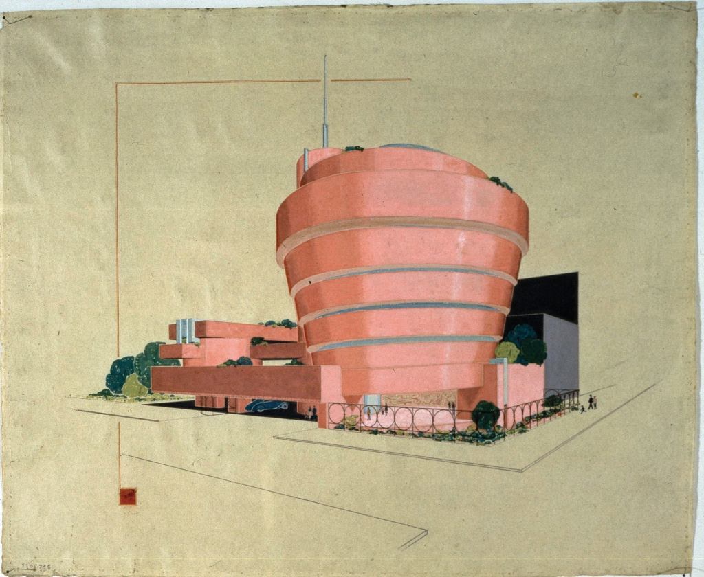 EXHIBIT



Along the spiral ramps of Frank Lloyd Wright’s Guggenheim Museum, which turns 50 this year: a study of freedom in the architect’s interior spaces. Frank Lloyd Wright: From Within Outward includes original drawings and newly commissioned models and digital animations for 64 of the master’s projects, some built, some not—and several, alas, demolished. May 15 through Aug. 23;

guggenheim.org