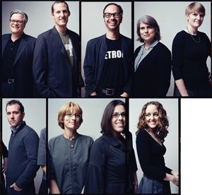 Left to right: Bob Miklos, Sam Batchelor, Scott Slarsky, Anne-Sophie Divenyi, Mary Ann Holliday, Ben Youtz, Katarina Edlund, Becky Hutchinson, Kelly Ard