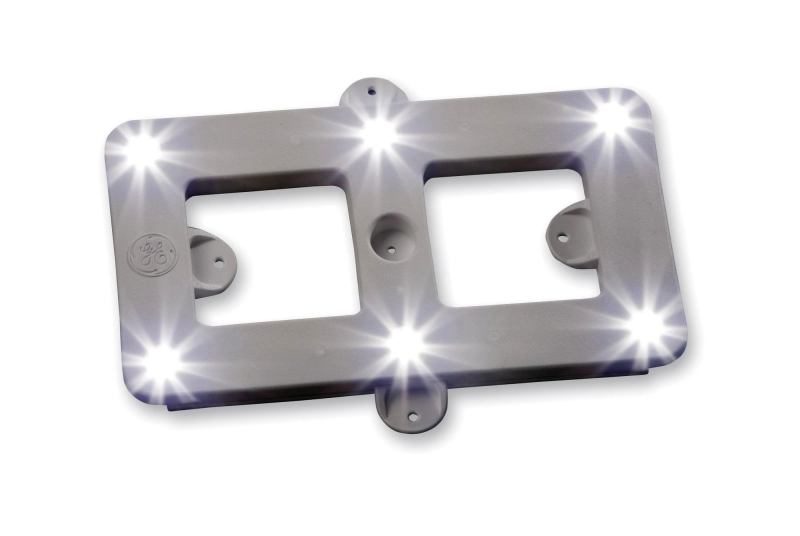 The PowerGrid from GE Lighting, part of the Tetra Architectural Series, is a modular LED system that replaces fluorescent lights in applications that require broad, uniform lighting, such as backlighting walls, illuminating ceilings, and undercabinet task lighting. According to GE, PowerGrid is up to 64% more energy efficient than fluorescent light sources and offers up to 50,000 hours of life. The PowerGrid comes in packages of 14'-long grids with 21 modules and six LEDs per module. Six PowerGrid options are available with white or warm-white color temperatures, ranging from 94 to 136 emitted lumens. ge.com
