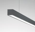 The L20 from Litecontrol offers an LED light source with elegant styling. The pendant-mount linear luminaire has been designed to provide higher light output and greater efficacy than a similar linear fluorescent luminaire. It is best suited for applications where a small-scale 2"-by-2" linear downlight is needed, such as laboratories, offices, retail, and public spaces. Its VC4 lens has a two-piece construction that couples an internal microstructure optical film with an optical shaping lens to produce a uniform lens that obscures the individual LED images with optimal glare control. The VC family consists of optical components that are individually engineered for maximum visual comfort. litecontrol.com