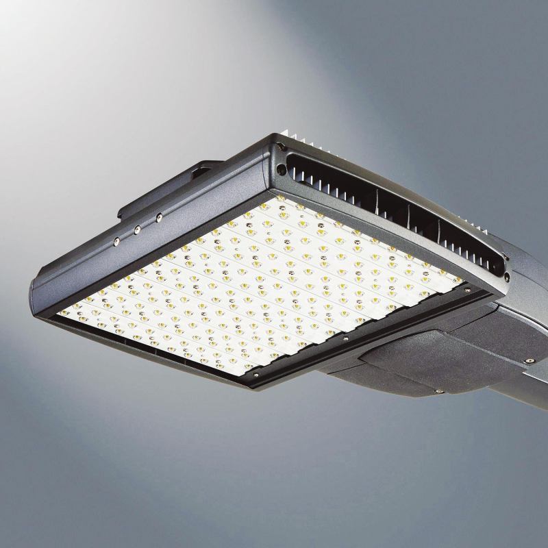 Designed for a wide variety of area and roadway applications, the Ventus LED Area Luminaire from Cooper Lighting brand McGraw-Edison uses Coopers proprietary LED LightBar technology. Its construction allows for passive cooling and natural cleaning of the extruded heat sink, ensuring reliable operation in adverse conditions in parking lots, roadways, and security lighting applications. LightBar provides energy savings between 30% and 75% compared to standard HID systems while offering a more than 50,000-hour rated life. The luminaires modular design allows lumen and energy output to be scaled and optimized for the needs of a given space. Bi-level switching is also available. mcgraw-edison.com