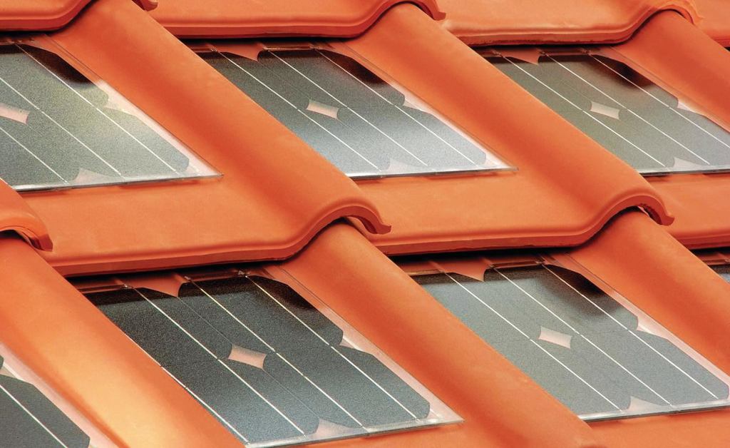 Designed for applications for which regular solar panels would look inappropriate, Tegolasolare tiles from Area Industrie Ceramiche are composed of red clay and look like traditional roof tiles. A solar panel consisting of four photovoltaic cells is installed on each tile, and then the tile is installed normally. Panels are connected to create a photovoltaic field, which can cover the roof or be as large or small as needed. The company says 100 tiles can produce 1 kW of energy. The photovoltaic panels are interchangeable and can be integrated with the tile in stages. Damaged panels can be replaced if necessary and more efficient panels can be fitted over time. areaindustrie.it