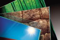 Decorative i-Glass from Oldcastle BuildingEnvelope allows specifiers to have any image (including likenesses of wood or marble) printed on glass in full color. Rather than screen printing, i-Glass prints digital images (up to 360 dpi in resolution) directly on heat-treated, monolithic, laminated, and insulating glass. Suitable for interior and exterior applications, i-Glass comes in a 12"-square minimum size and a 96"-by-144" maximum size. Glass thicknesses range from 1/8" to 1/2". oldcastlebe.com