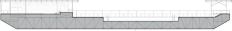 Longitudinal section through pool barge