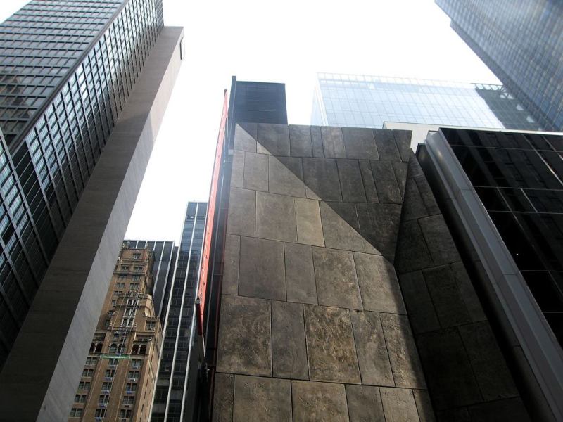 American Folk Art Museum building, New York, designed by Tod Williams Billie Tsien Architects.