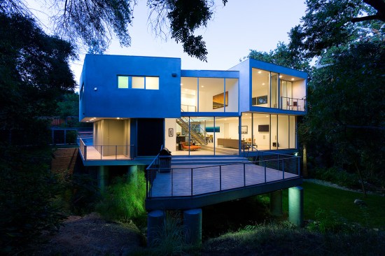 Interiors and Exteriors of Glass Residence, 3207 Laurel Canyon Blvd., Studio City, CA photographed for architects Mike Jacobs and Aaron Neubert, formerly of Orenj
