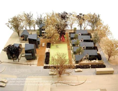 The nine-unit Pettaway Pocket Neighborhood galvanizes urbanization within low-density development. 
