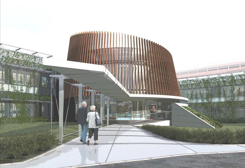The Zucker Hillside Hospital, Glen Oaks, N.Y., by Array Architects.