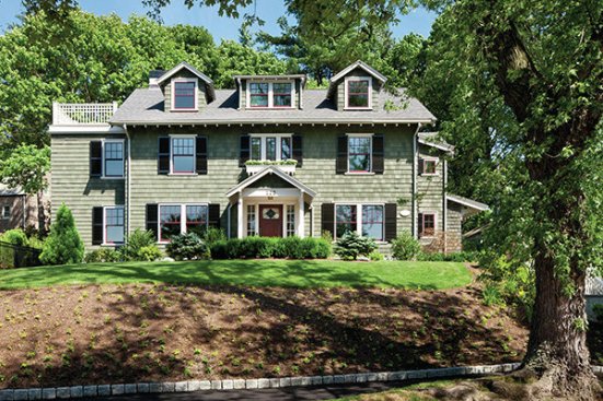 During the addition and renovation process, LDa Architecture & Interiors preserved the historical character of this 1914 Arts and Crafts-style home in Massachusetts. The team implemented sustainable features and technology to earn the finished project a LEED for Homes Gold rating. 