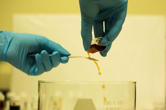 Demonstration of a new liquid-impermeable coating.
