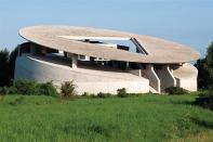 Raimund Abraham's Musikerhaus, on the Hombroich Museum Island art colony near Düsseldorf, Germany.