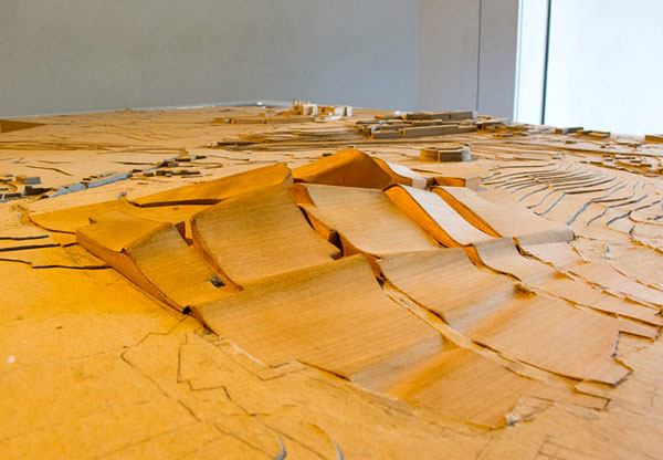 Eisenman's original model for the City of Culture.
