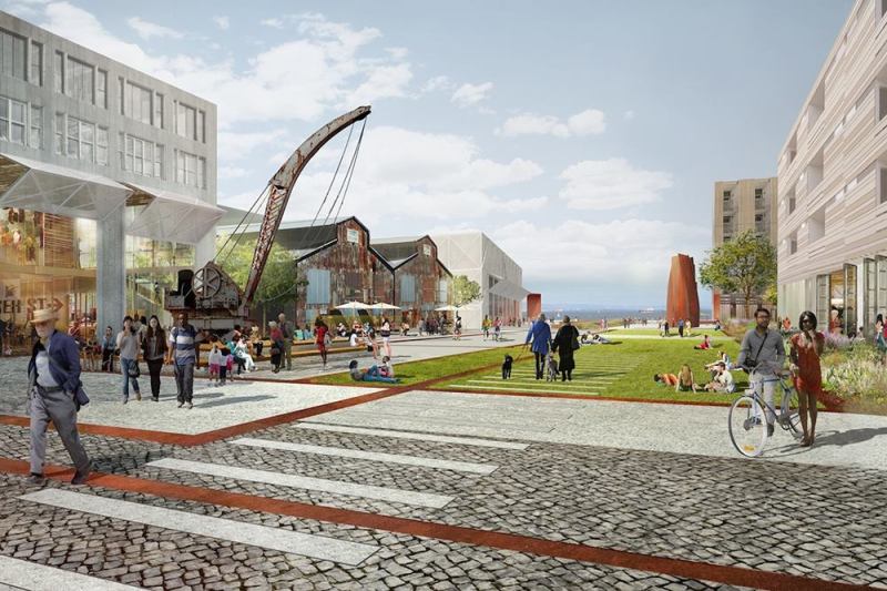 Rendering of proposed Pier 70 project.