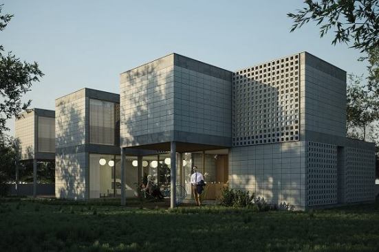 The Module House by Tatiana Bilbao Architects