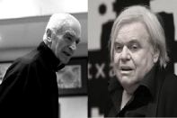 Left: Massimo Vignelli; Right: H.R. Giger