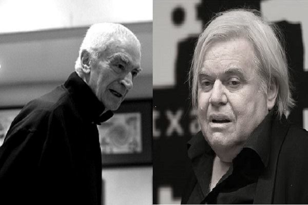 Left: Massimo Vignelli; Right: H.R. Giger