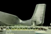 View of the Kaohsiung Port Terminal model.