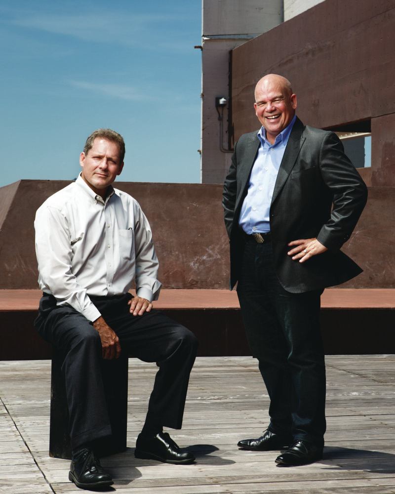 Mark Ripple, partner and director of operations (left) and Steve Dumez, partner and director of design (right).