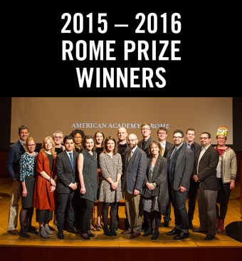 The&nbsp;winners at the Arthur & Janet C. Ross Rome Prize Ceremony, held at the Morgan Library and Museum in New York City on April 16th.