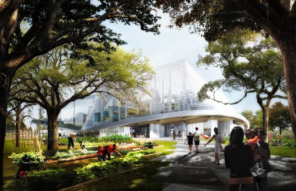 The Huff proposal's west side.