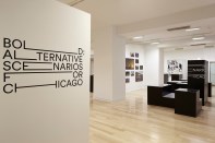View of the exhibit &nbsp;"BOLD: &nbsp;Alternative &nbsp;Scenarios &nbsp;for &nbsp;Chicago" at the inaugural Chicago Architecture Biennial.