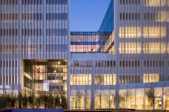 South West Facade at Dusk