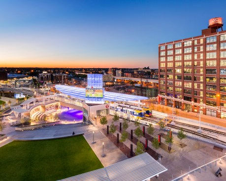 Target+Field+Station%2c+Exterior+Aerial+Dusk