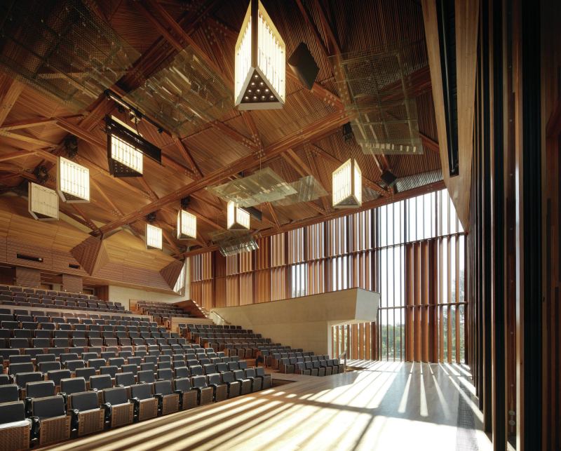 The auditorium at Queensland University's Advanced Engineering Building.