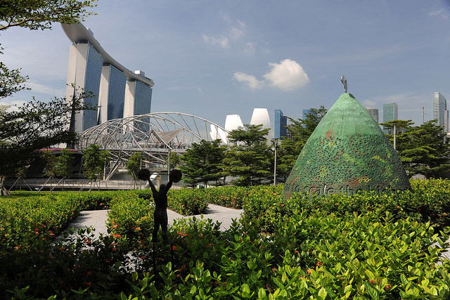 Marina Bay in Singapore.