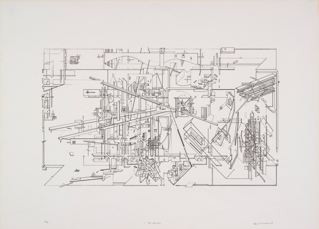 Daniel Libeskind, The
Garden, 1979. &copy; Daniel Libeskind. From the Collection of the Alvin Boyarsky
Archive.