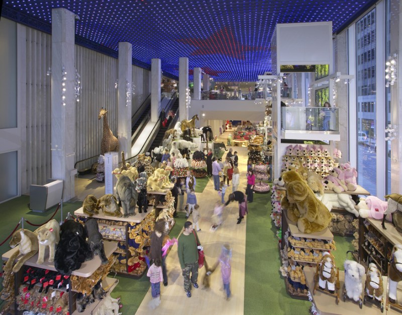 The FAO Schwarz flagship store on Fifth Avenue.