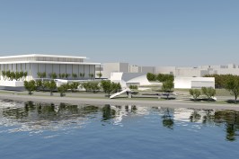 View from water facing northeast