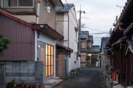 View of exterior and new first-floor&nbsp;fa&ccedil;ade (left)