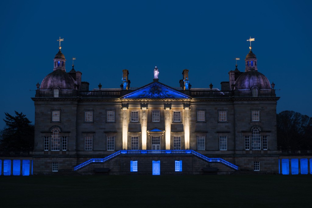 James TurrellWest Façade Illumination, 2015Photo: Hugo Glendinning. Image courtesy of the artist and Houghton Hall