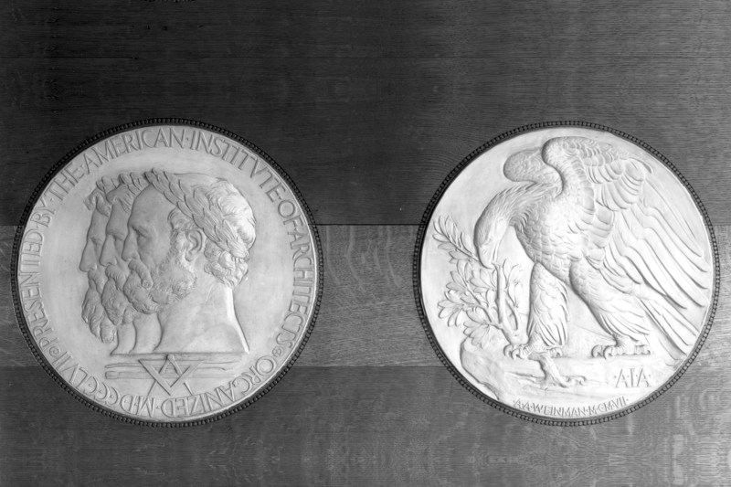 AIA Gold Medal on $25 palladium coin