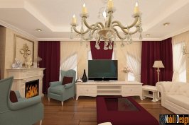 Un proiect de design interior realizat in stil clasic pentru o casa cu sase camere. Sursa articol: design interior  casa stil clasic.