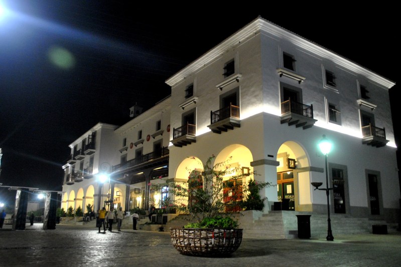 A commercial plaza in Cayalá, a newly developed community in Guatemala City, Guatemala.