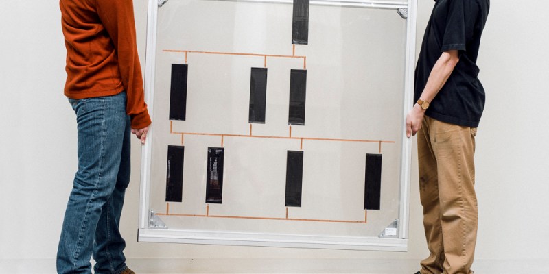 A photovoltaic façade panel from KieranTimberlake's 2008 Cellophane House.