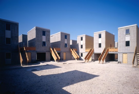 The original units built by Elemental, which are designed to be added onto by the residents.