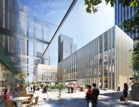 Nanjing Financial City Site 47Internationaler Wettbewerb 2015 - 1. Preis (2016)Auf einen 65.000 m² großen Grundstück im CBD des Hexi Districtes in Nanjing sollen oberirdisch 500.000 m² Mixed-Use errichtet werden. Neben 4 Hochhäusern mit einer Höhe zwischen 154 m und 197 m soll auf dem Grundstück auch ein Landmarktower mit einer Höhe von 415 m errichtet werden.  Entwurf: Meinhard von Gerkan und Nikolaus Goetze mit Marc Ziemons Partner: Nikolaus GoetzeAssoziierter Partner: Marc Ziemons Projektleitung: Jan BlaskoBauherr: Nanjing Financial City Construction Development Co., LtdBGF: 785.098 m²BRI: 3.700.000 m³